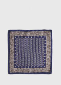 Paul Stuart Medallion Reverse to Dot Pocket Square, thumbnail 2