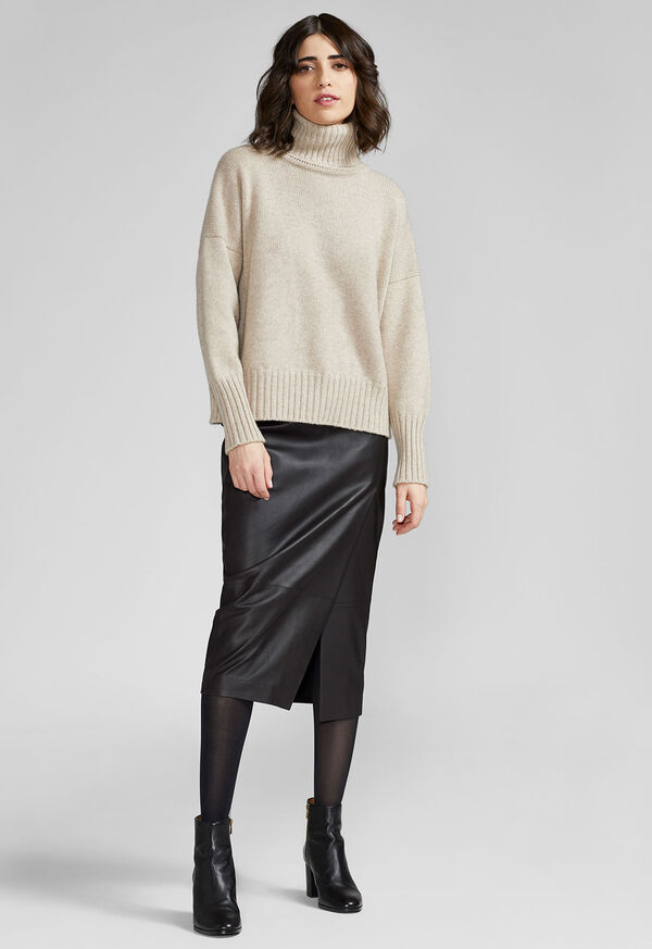 Paul Stuart Cashmere Cropped Turtleneck Sweater, image 3