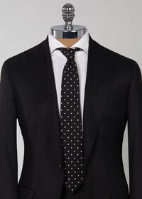 Paul Stuart Silk Shantung Dot Tie, thumbnail 2