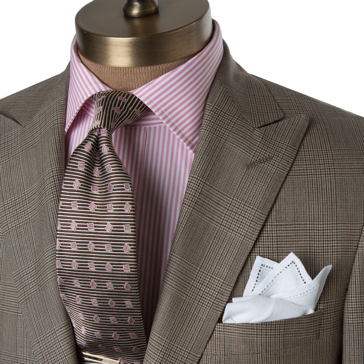 Glen Plaid Wool Blend Suit