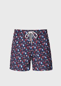 Paul Stuart Hook & Bobber Print Swim Trunk, thumbnail 1