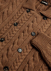Paul Stuart Cashmere Cable Double Breasted Cardigan, thumbnail 3