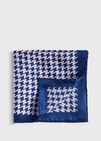 Paul Stuart Houndstooth Silk Pocket Square, thumbnail 1