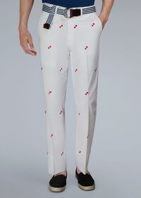 Paul Stuart Cotton Vintage Sailing Print Pant, thumbnail 1