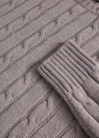 Paul Stuart Cashmere Cable Crewneck, thumbnail 2