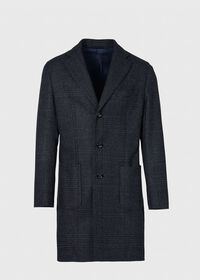 Paul Stuart Wool Plaid Overcoat, thumbnail 1