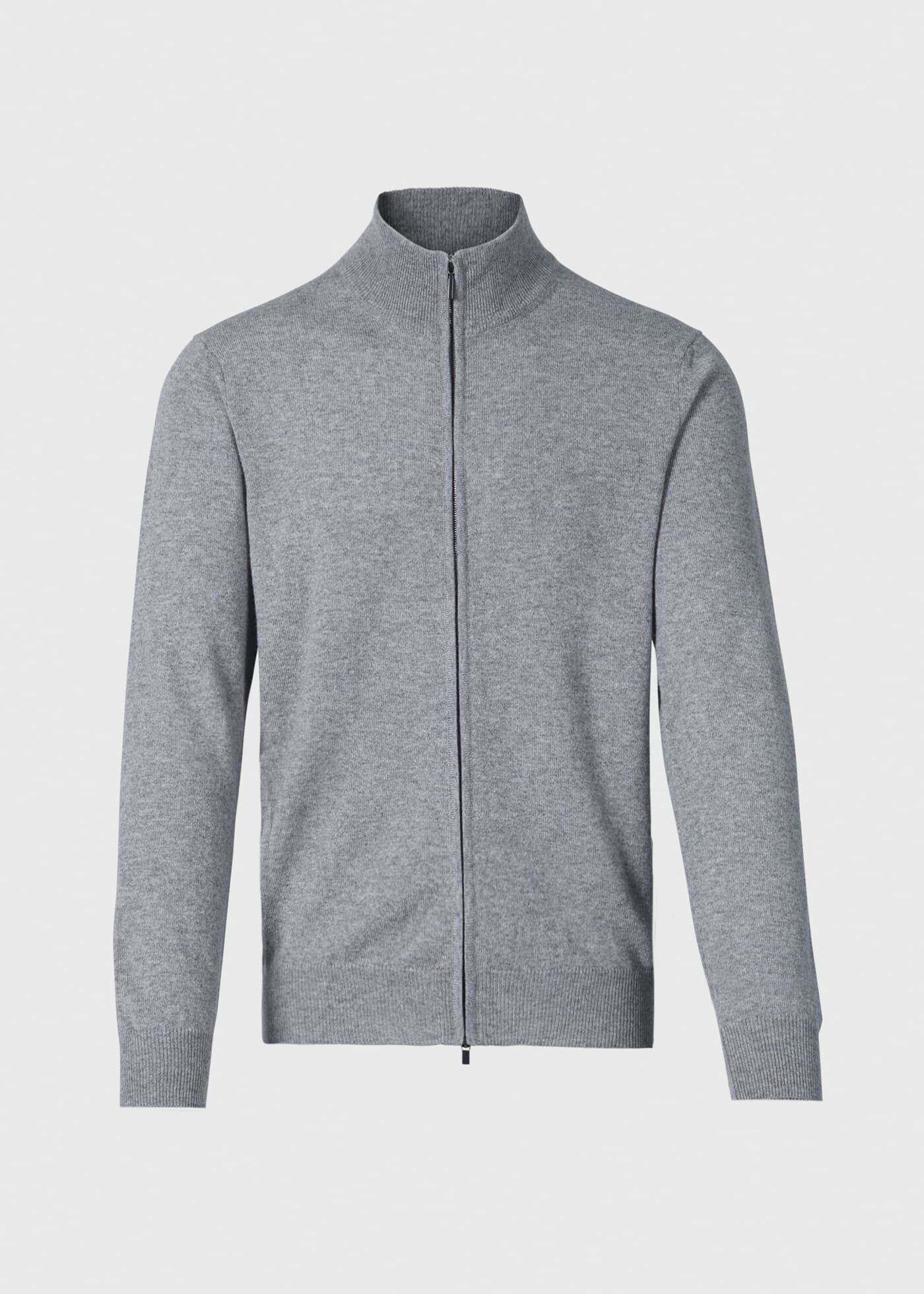Men's lightweight full zip sweater top