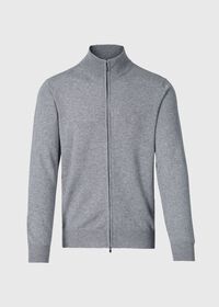 Paul Stuart Lightweight Cashmere Full Zip Cardigan, thumbnail 1