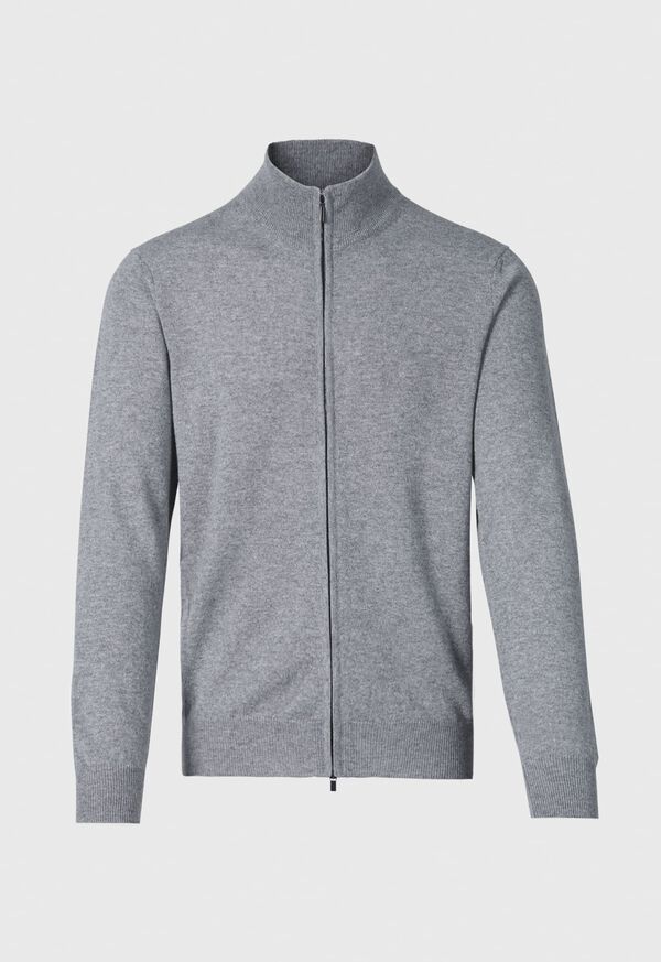 Paul Stuart Lightweight Cashmere Full Zip Cardigan, image 1