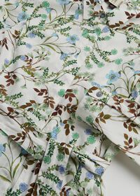 Paul Stuart Cotton Floral Belted Shirt Dress, thumbnail 2
