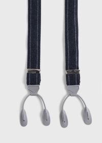 Paul Stuart English Flannel Chalk Stripe Suspenders, thumbnail 2