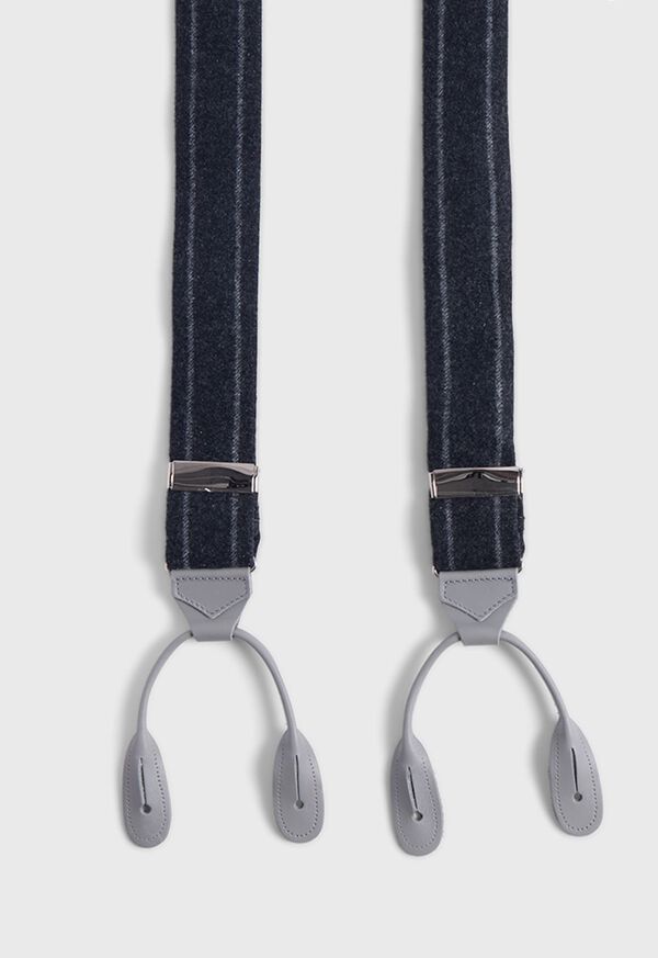 Paul Stuart English Flannel Chalk Stripe Suspenders, image 2