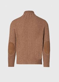 Paul Stuart Cashmere Houndstooth Full Zip Sweater, thumbnail 2