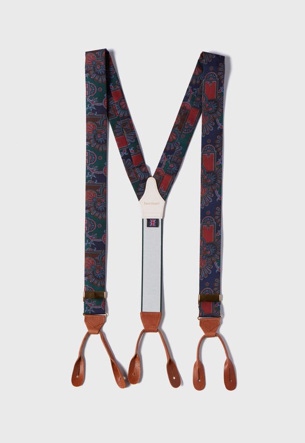 Paul Stuart Large Paisley Braces, image 1