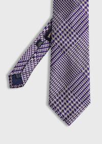 Paul Stuart Woven Silk Glen Plaid Tie, thumbnail 1