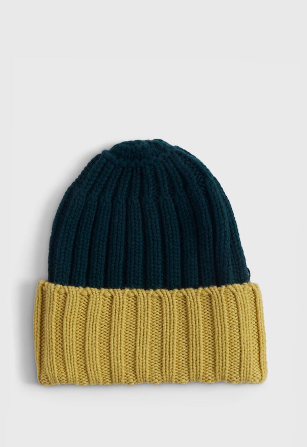 Paul Stuart Cashmere Two-Tone Cap, image 1