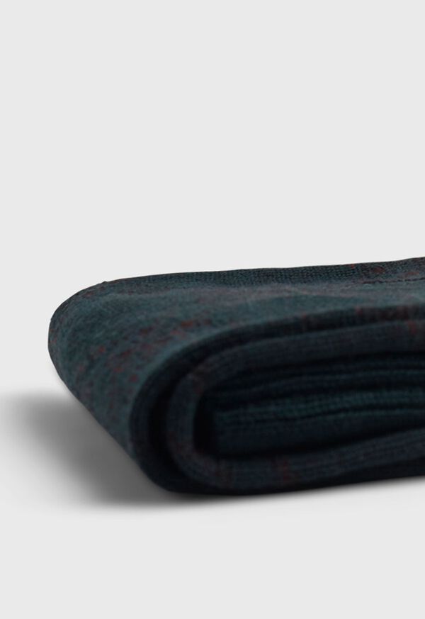 Paul Stuart Wool Blend Diagonal Plaid Sock, image 2