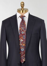 Paul Stuart Printed Wool Floral and Vine Tie, thumbnail 2