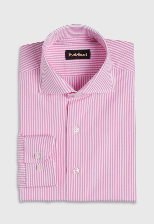 Paul Stuart Cotton Seersucker Bengal Stripe Sport Shirt, image 1