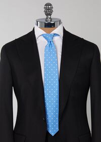 Paul Stuart Silk Shantung Dot Tie, thumbnail 2
