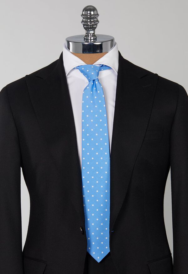 Paul Stuart Silk Shantung Dot Tie, image 2