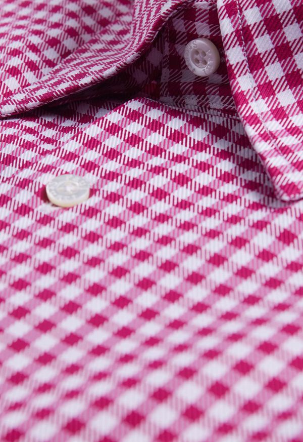 Paul Stuart Gingham Check Twill Sport Shirt, image 2