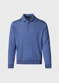 Paul Stuart Merino Wool Long Sleeve Polo, thumbnail 1