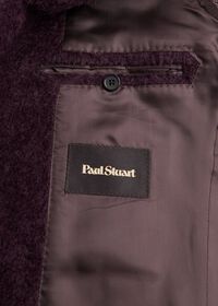 Paul Stuart Eggplant Long Hair Overcoat, thumbnail 4