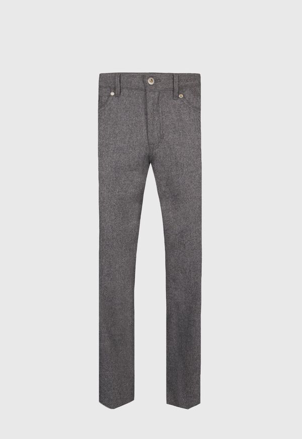 Paul Stuart Wool Carded Flannel 5-Pocket Pant, image 1