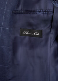 Paul Stuart Mid Blue Pane Wool Suit, thumbnail 4