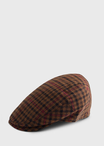 Paul Stuart Wool Check County Cap