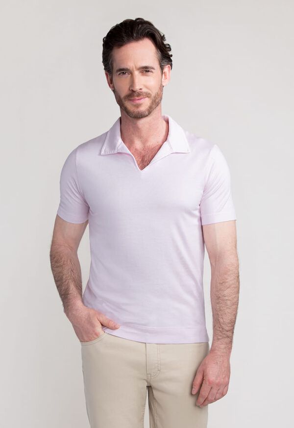 Paul Stuart Open Collar Cotton Polo, image 1