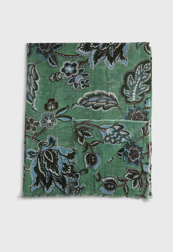Paul Stuart Floral Print Scarf, image 1