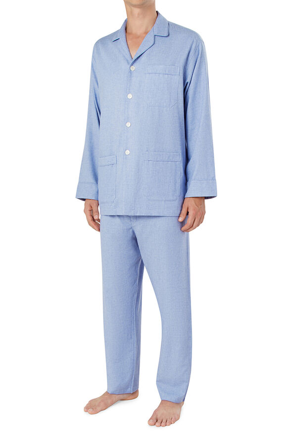 Paul Stuart Brushed Cashmere & Cotton Pajama Set, image 1