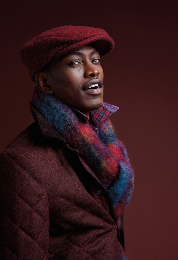 Paul Stuart Quilted Loden Barn Jacket with Corduroy Collar, image 2
