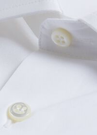 Paul Stuart Slim White Poplin Dress Shirt, thumbnail 2