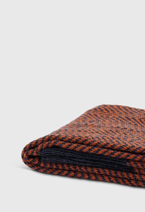 Paul Stuart Wool Blend Chevron Sock, image 2