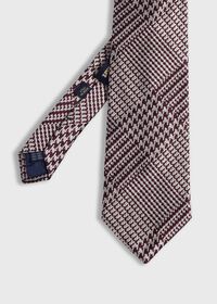 Paul Stuart Woven Silk Glen Plaid Tie, thumbnail 1