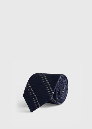 Paul Stuart Silk Grenadine Stripe Tie