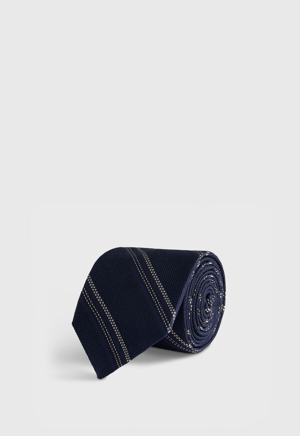 Paul Stuart Silk Grenadine Stripe Tie, image 1