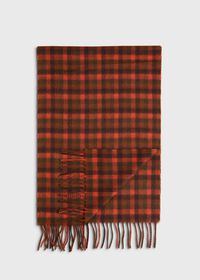 Paul Stuart Shepherd Check Scarf, thumbnail 1