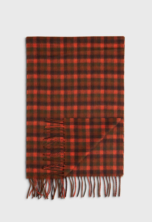 Paul Stuart Shepherd Check Scarf, image 1