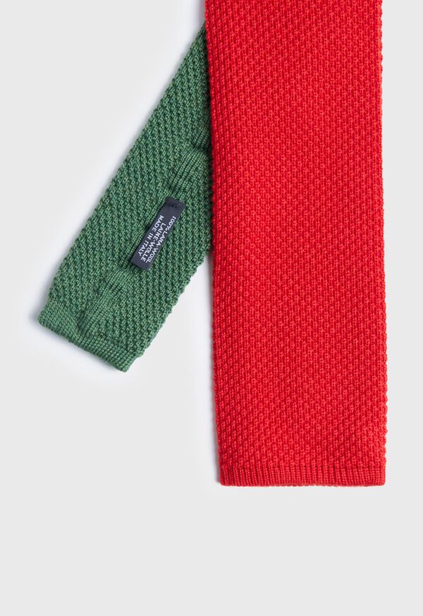 Paul Stuart Two Tone Knit  Wool Tie, image 1