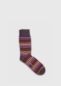 Paul Stuart Wool Blend Multicolor Stripe Sock, thumbnail 1