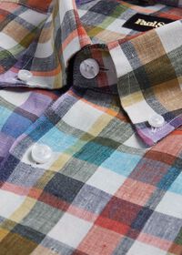 Paul Stuart Linen Check Sport Shirt, thumbnail 2