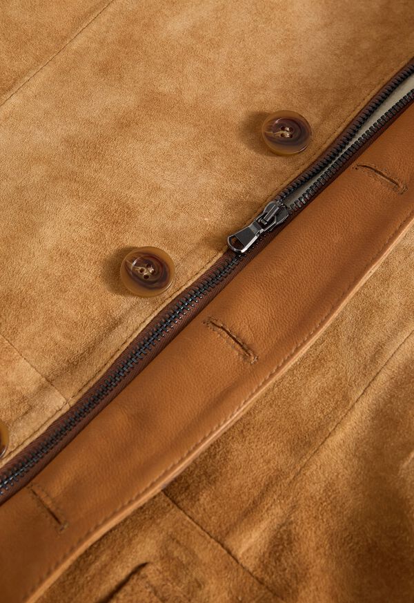 Paul Stuart Raw Edge Distressed Suede Jacket, image 4