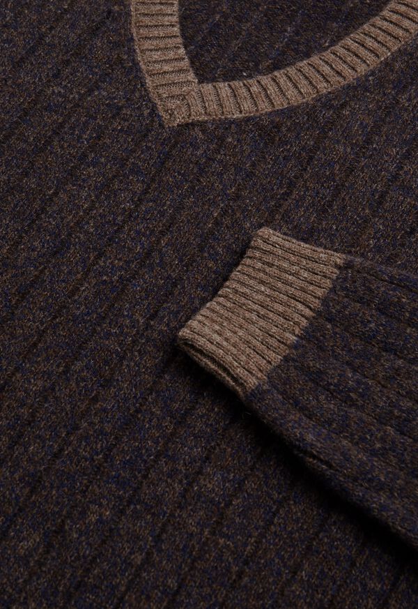 Paul Stuart Ribbed V-Neck Sweater, image 2