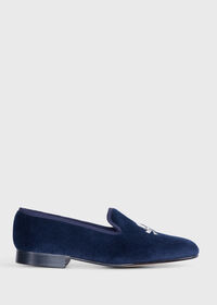 Paul Stuart Tyler Velvet Skull Slip-on, thumbnail 1