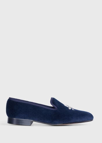 Paul Stuart Tyler Velvet Skull Slip-on