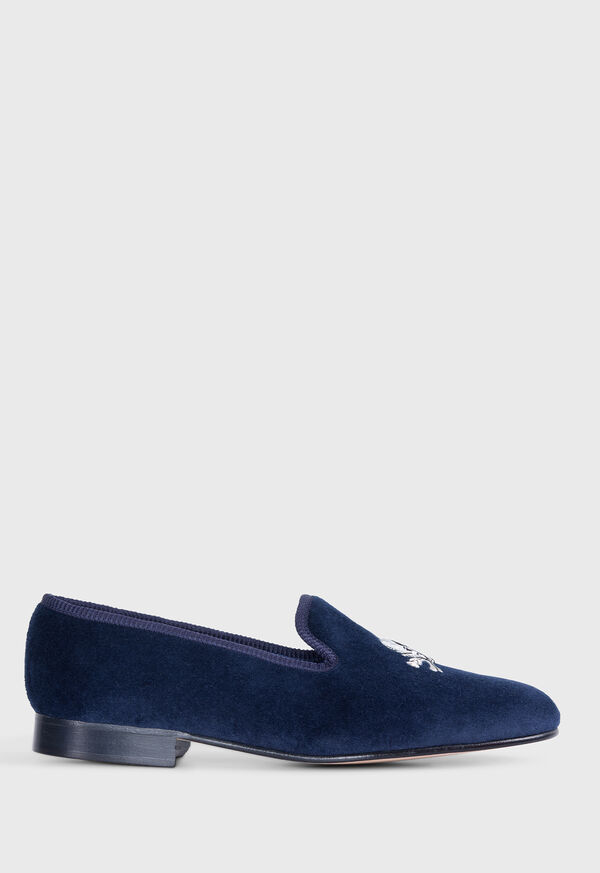 Paul Stuart Tyler Velvet Skull Slip-on, image 1